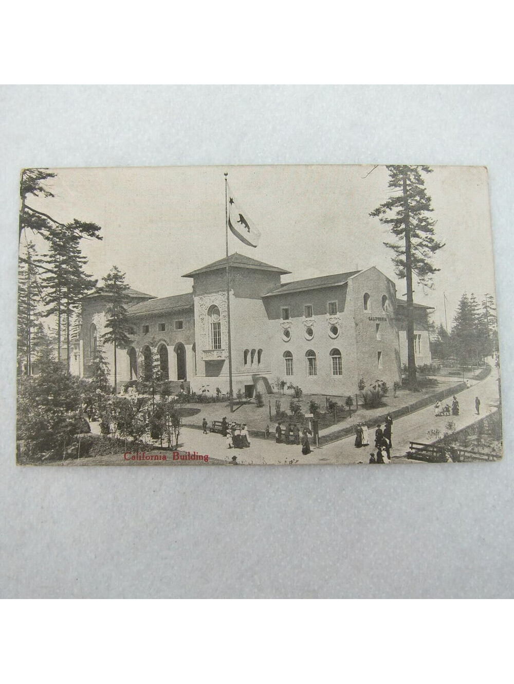 1909 Seattle Worlds Fair Postcard California Building Alaska Yukon Pacific Expo
